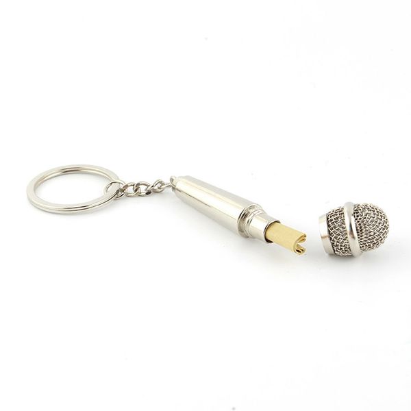 1pcs/lot creative microphone keychain car keyring charm metal musical instruments keyfobs alloy key holder
1pcs/lot creative microphone keychain car keyring charm metal musical instruments keyfobs alloy key holder