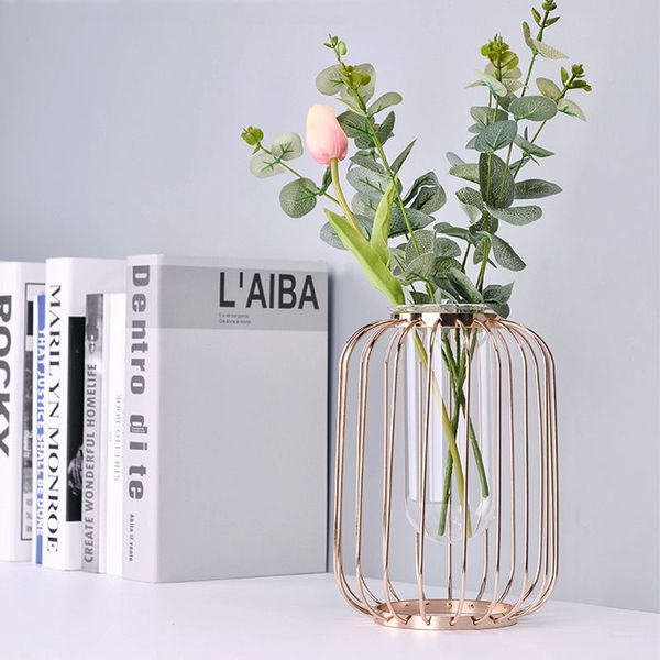 modern style glass iron art flower vase rose gold ceometric shape flowerpot home wedding decoration accessories for livingroom
modern style glass iron art flower vase rose gold ceometric shape flowerpot home wedding decoration accessories for livingroom