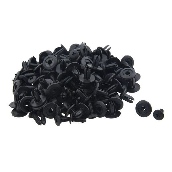 100 pcs car fender push type black plastic rivets fastener 6mm hole
100 pcs car fender push type black plastic rivets fastener 6mm hole