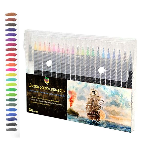gift sets watercolor painting pen with flexible nylon calligraphy paint coloring art markers
gift sets watercolor painting pen with flexible nylon calligraphy paint coloring art markers