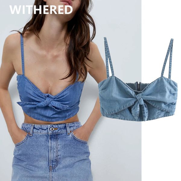 women's t-shirt withered ins fashion blogger denim bow summer t shirt women harajuku tshirt camisetas verano mujer 2021 camisole, White
women's t-shirt withered ins fashion blogger denim bow summer t shirt women harajuku tshirt camisetas verano mujer 2021 camisole, White