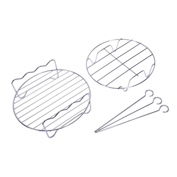 new 8 inch 7 in 1 air fryer accessories set kit parts metal holder skewer rack cake barrel for baking basket pizza pan
new 8 inch 7 in 1 air fryer accessories set kit parts metal holder skewer rack cake barrel for baking basket pizza pan