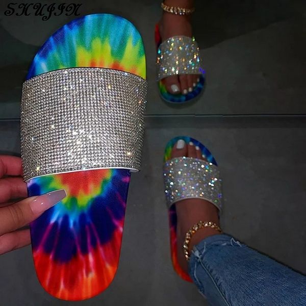women rhinestones mix-color sandals bohemian handmade flat bottom beach slippers crystal outdoor zapatos mujer dropshipping, Black
women rhinestones mix-color sandals bohemian handmade flat bottom beach slippers crystal outdoor zapatos mujer dropshipping, Black
