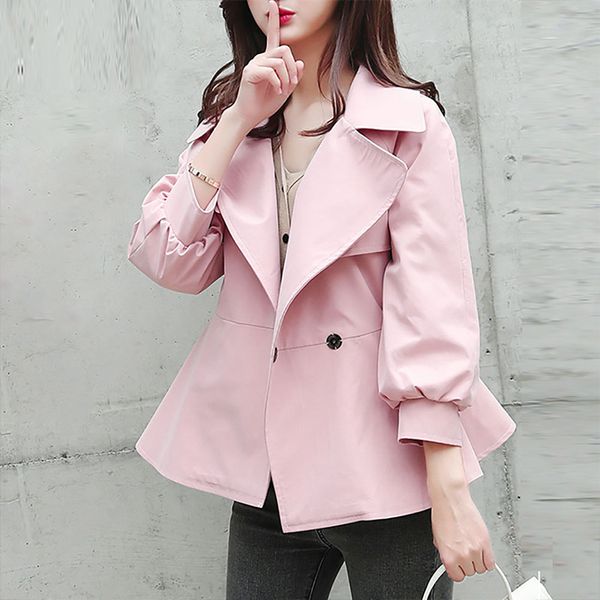 casaco feminino 2020 short trench coat for women autumn spring women's windbreaker outwear trench female, Tan;black
casaco feminino 2020 short trench coat for women autumn spring women's windbreaker outwear trench female, Tan;black