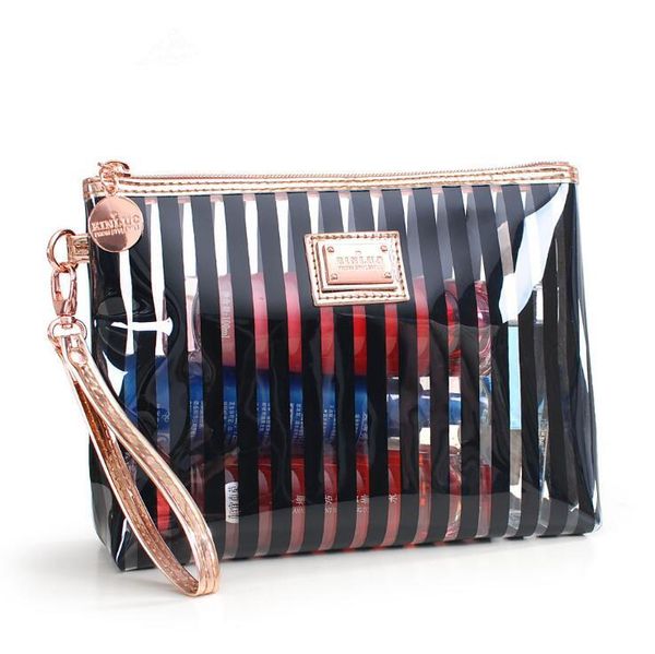fashion cosmetic bag striped makeup case zipper lip make up bags women travel beauty wash organizer toiletry bag ing
fashion cosmetic bag striped makeup case zipper lip make up bags women travel beauty wash organizer toiletry bag ing