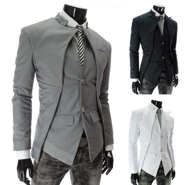 new brand british style slim men suits mens stylish design blazer casual business fashion jacket men's clothing ing, White;black
new brand british style slim men suits mens stylish design blazer casual business fashion jacket men's clothing ing, White;black