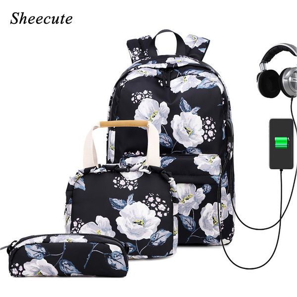 fashion flowers print children backpack school bags for teenage girls backpack usb change lapwomen computer bags
fashion flowers print children backpack school bags for teenage girls backpack usb change lapwomen computer bags