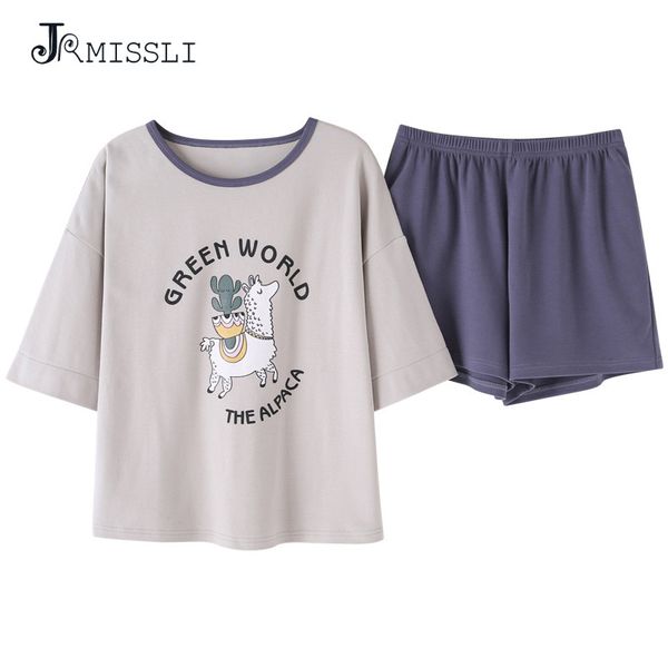 jrmissli pajamas sets women summer short sleeve pyjamas cartoon printed female casual plus size 2xl pijamas mujer, Blue;gray
jrmissli pajamas sets women summer short sleeve pyjamas cartoon printed female casual plus size 2xl pijamas mujer, Blue;gray