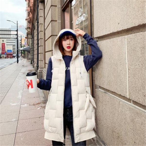 2019autumn winter women vest hooded down cotton waistcoat female sleeveless loose cotton-padded coat warm solid color vest m174, Black;white
2019autumn winter women vest hooded down cotton waistcoat female sleeveless loose cotton-padded coat warm solid color vest m174, Black;white