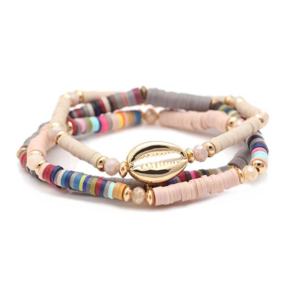 boho multicolor 4mm polymer clay heishi beads cowrie seashell crystal stretch bracelet women girl new fashion surf jewelry gift, Black
boho multicolor 4mm polymer clay heishi beads cowrie seashell crystal stretch bracelet women girl new fashion surf jewelry gift, Black