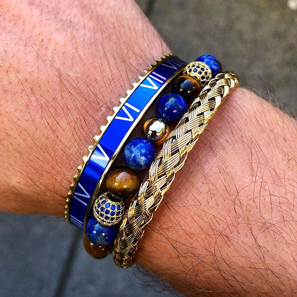 men jewelry gold bangle bracelet stainless steel blue roman tiger eye stone cz ball macrame bracelet bangle men, Black
men jewelry gold bangle bracelet stainless steel blue roman tiger eye stone cz ball macrame bracelet bangle men, Black