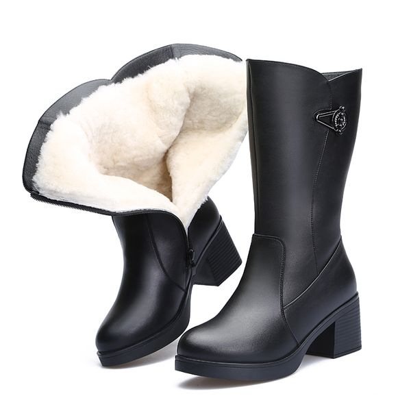 2018 new warm comfort wool winter boots snow boots women shoes thick with high heels knight black cowhide leather
2018 new warm comfort wool winter boots snow boots women shoes thick with high heels knight black cowhide leather