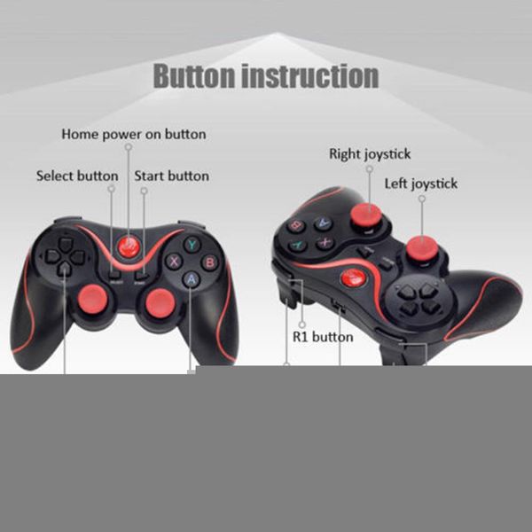 new bluetooth wireless gamepad s600 stb s3vr game controller joystick for android ios mobile phones pc turbo handle #n
new bluetooth wireless gamepad s600 stb s3vr game controller joystick for android ios mobile phones pc turbo handle #n