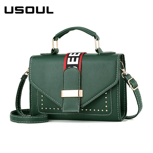 usoul brand designer woman 2020 spring new fashion messenger bag women shoulder bag female rivets pu leather handbag pink green
usoul brand designer woman 2020 spring new fashion messenger bag women shoulder bag female rivets pu leather handbag pink green