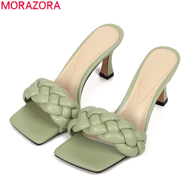 morazora 2020 new summer women pumps solid color mules shoes fashion square toe women slippers black
morazora 2020 new summer women pumps solid color mules shoes fashion square toe women slippers black