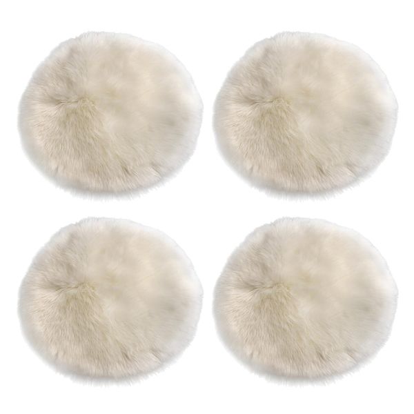 pack 4 faux fur sofa seat pads 30cm/12inch round pad fleece floor mats
pack 4 faux fur sofa seat pads 30cm/12inch round pad fleece floor mats