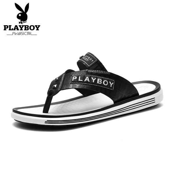 playboy new flat with beach fashion outside men's slippers leisure concise pu leather summer flip flops sewing men shoes, Black
playboy new flat with beach fashion outside men's slippers leisure concise pu leather summer flip flops sewing men shoes, Black