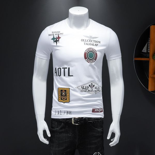 new designer luxury print t-shirt men's outdoor sports gym clothing fashion mens tank tshirt, White;black
new designer luxury print t-shirt men's outdoor sports gym clothing fashion mens tank tshirt, White;black