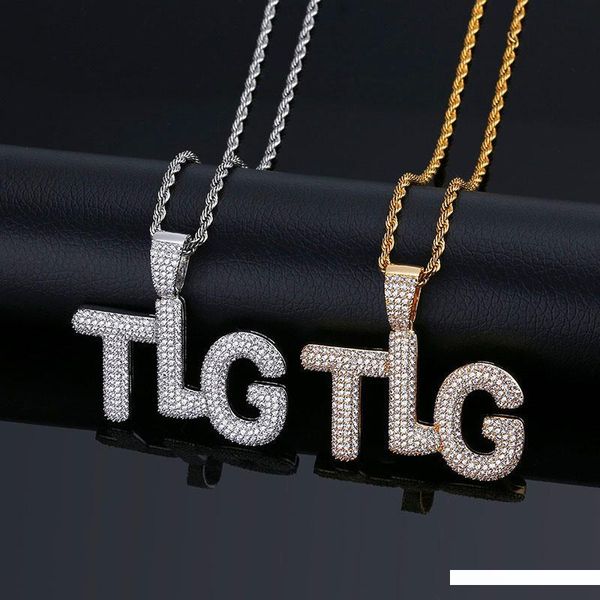 letter tlg pendant necklace 2019 fashion men hip hop gold jewelry ice out cubic zirconia hiphop jewellry necklace, Silver
letter tlg pendant necklace 2019 fashion men hip hop gold jewelry ice out cubic zirconia hiphop jewellry necklace, Silver