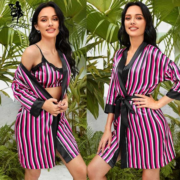 leechee new satin night robe lady kimono bathrobe wedding bride with belt chinese striped nightdress women sleepwear, Black;red
leechee new satin night robe lady kimono bathrobe wedding bride with belt chinese striped nightdress women sleepwear, Black;red