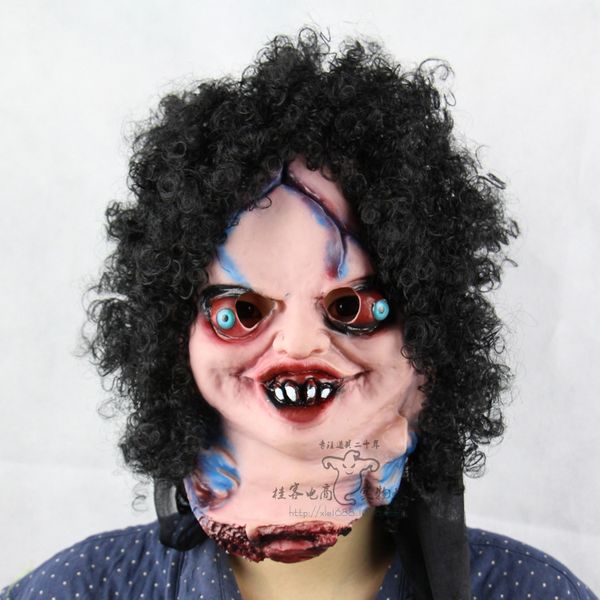new latex halloween mask horror scary mask black hair broken face doll latex realistic silicone masquerade party masks
new latex halloween mask horror scary mask black hair broken face doll latex realistic silicone masquerade party masks