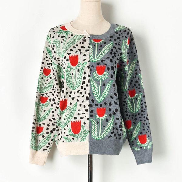2019 new sweater women autumn winter oversized sweaters pullovers jacquard runway patchwork o-neck casual loose knitted invierno, White;black
2019 new sweater women autumn winter oversized sweaters pullovers jacquard runway patchwork o-neck casual loose knitted invierno, White;black