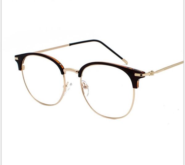 new classic anti-blue frame glasses metal frame half frame flat mirror men and women comfortable glasses, White;black
new classic anti-blue frame glasses metal frame half frame flat mirror men and women comfortable glasses, White;black