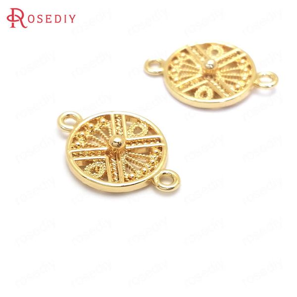 35996)10pcs 17.5x12mm 24k gold color brass 2 holes round charms pendants diy jewelry findings accessories, Silver
35996)10pcs 17.5x12mm 24k gold color brass 2 holes round charms pendants diy jewelry findings accessories, Silver