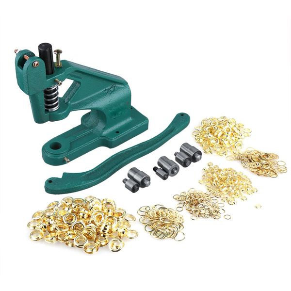 grommet eyelet hole punch machine hand press banner+3 dies+900 grommets kit
grommet eyelet hole punch machine hand press banner+3 dies+900 grommets kit