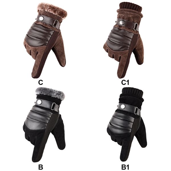 new men winter leather gloves anti slip warm thermal plush velvet touch screen glove cycling motorcycle driving skiing gloves
new men winter leather gloves anti slip warm thermal plush velvet touch screen glove cycling motorcycle driving skiing gloves
