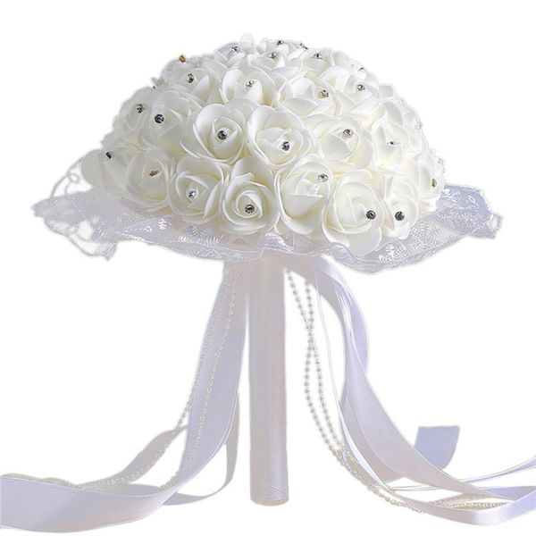 2019 new fashion crystal roses pearl bridesmaid wedding bouquet bridal artificial silk flower for wedding party selling
2019 new fashion crystal roses pearl bridesmaid wedding bouquet bridal artificial silk flower for wedding party selling
