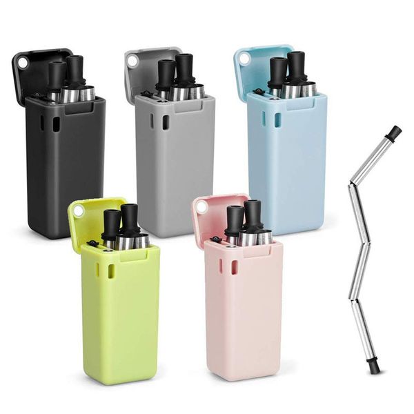 Collap ible reu able final traw tainle teel traw portable folding drinking traw with cleaning bru h for outdoor
Collap ible reu able final traw tainle teel traw portable folding drinking traw with cleaning bru h for outdoor