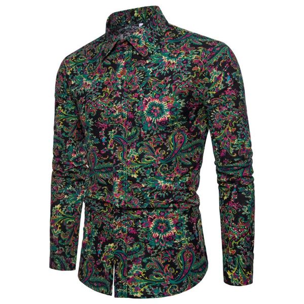 men's floral dress shirt slim fit casual paisley printed camisa social shirt camisa masculina long sleeve button down shirts 5xl, White;black
men's floral dress shirt slim fit casual paisley printed camisa social shirt camisa masculina long sleeve button down shirts 5xl, White;black