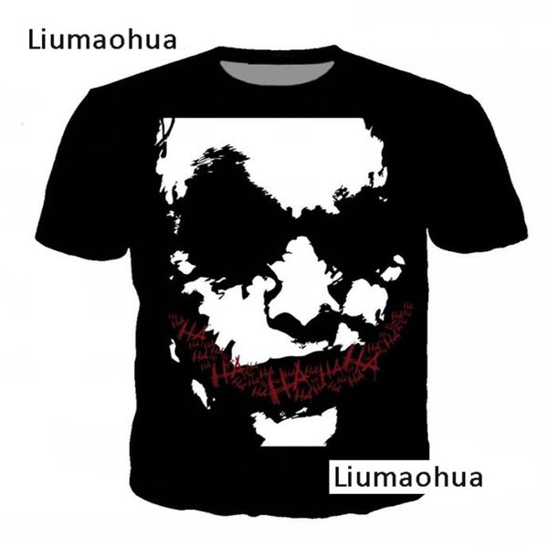 liumaohua men women pullover t-shirt popular movie characters 3d print joker short sleeve harajuku style t shirt, White;black
liumaohua men women pullover t-shirt popular movie characters 3d print joker short sleeve harajuku style t shirt, White;black