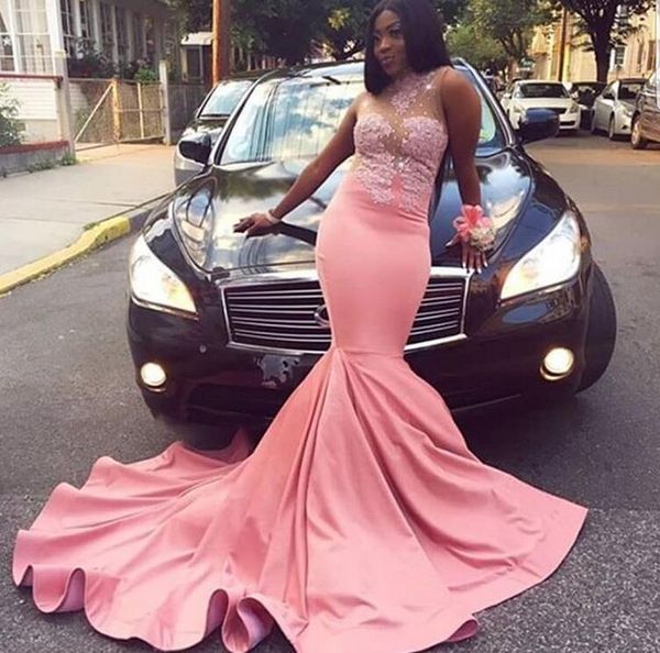 pink mermaid prom dresses long high neck lace appliques with beads sweep train black girls formal evening party dresses
pink mermaid prom dresses long high neck lace appliques with beads sweep train black girls formal evening party dresses