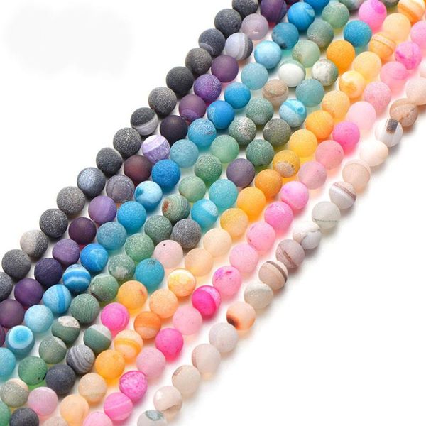 colorful natural stone dull polish frosted agates beads for jewelry making rainbow loose round bead diy bracelets necklaces
colorful natural stone dull polish frosted agates beads for jewelry making rainbow loose round bead diy bracelets necklaces