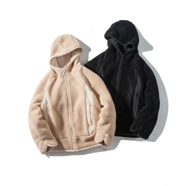 winter lamb fur coat men's warm thick fashion parka men solid color casual hooded coat man streetwear loose cotton jacket men, Black
winter lamb fur coat men's warm thick fashion parka men solid color casual hooded coat man streetwear loose cotton jacket men, Black