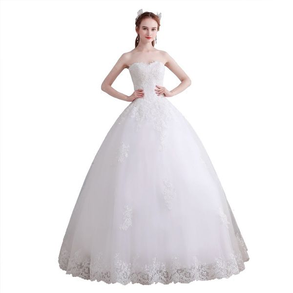 dubai ball gown sweetheart wedding dresses with lace appliques 2019 floor length bride dress vestido de novia, White
dubai ball gown sweetheart wedding dresses with lace appliques 2019 floor length bride dress vestido de novia, White