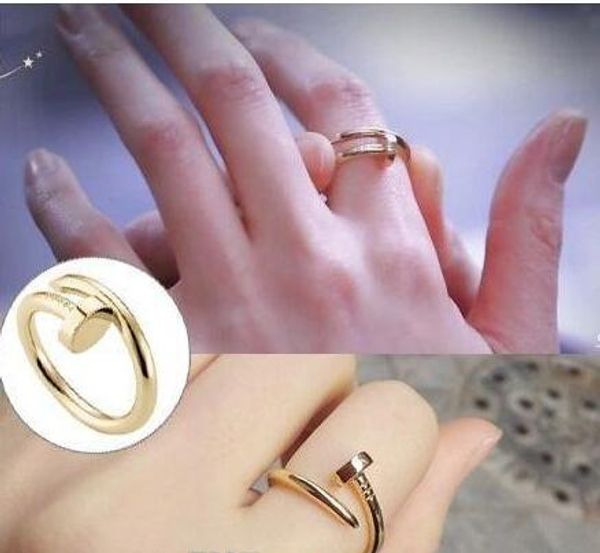 Stainless Steel Gold Nail rings with diamonds Top Quality silver rose gold lovers Band Rings for Women and Men Couple rings fine jewelry
Stainless Steel Gold Nail rings with diamonds Top Quality silver rose gold lovers Band Rings for Women and Men Couple rings fine jewelry