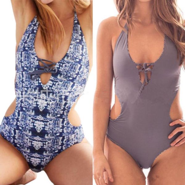 new women one piece bathing suit two sides bikini push up padded swimsuit floral print swimwear halter bandage beachwear
new women one piece bathing suit two sides bikini push up padded swimsuit floral print swimwear halter bandage beachwear