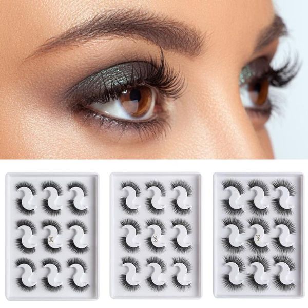 9pairs/set 3d 100% handmade natural hair false eyelashes natural/thick long eye lashes wispy makeup beauty extension tools 40p
9pairs/set 3d 100% handmade natural hair false eyelashes natural/thick long eye lashes wispy makeup beauty extension tools 40p