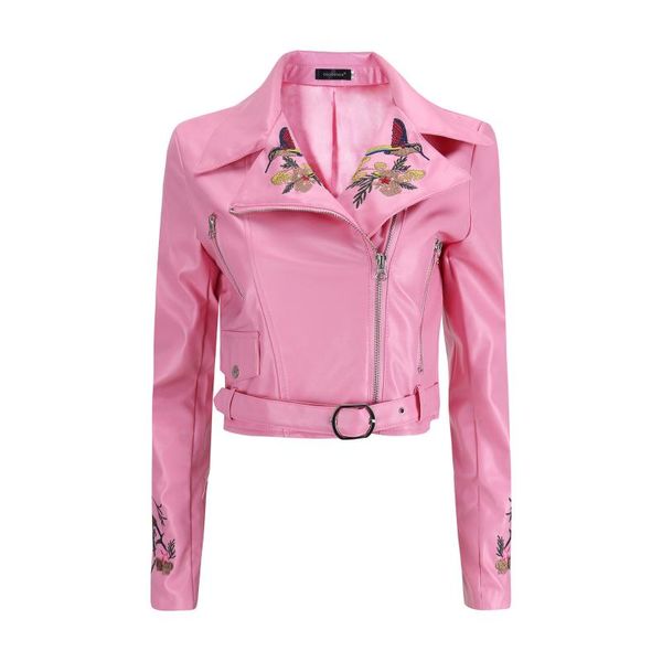 motorcycle embroidered women spring leather jacket female casual fashion leather jackets, Black
motorcycle embroidered women spring leather jacket female casual fashion leather jackets, Black