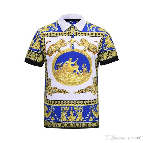 2019 new fashion men's polo shirt medusa applique embroidery men's t-shirt short-sleeved high street casual polo shirt, White;black
2019 new fashion men's polo shirt medusa applique embroidery men's t-shirt short-sleeved high street casual polo shirt, White;black