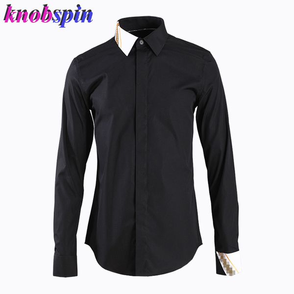 stitching fashion men shirt long sleeve slim black white camisas masculina casual business male dress shirts -4xl, White;black
stitching fashion men shirt long sleeve slim black white camisas masculina casual business male dress shirts -4xl, White;black