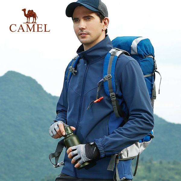 camel men outdoor softshell hiking jacket waterproof windproof hiking camping fishing hunting coat, Blue;black
camel men outdoor softshell hiking jacket waterproof windproof hiking camping fishing hunting coat, Blue;black