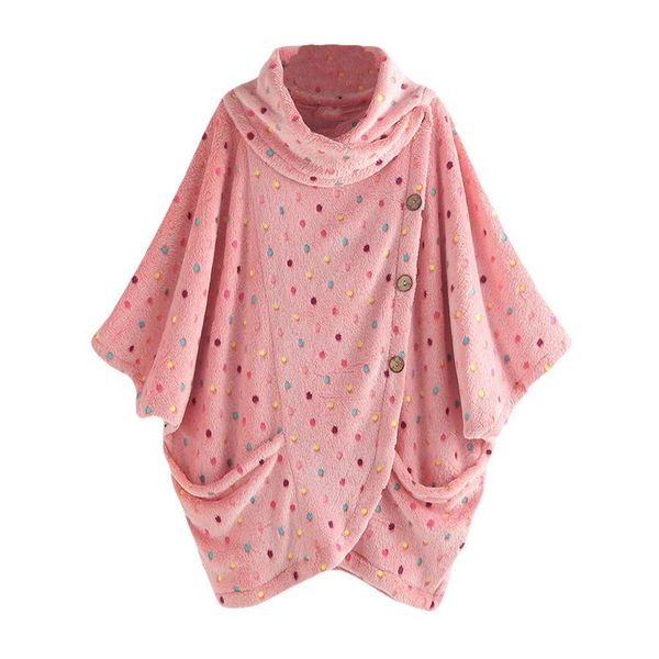 women casual polka dot print long sleeve plush loose hoodies fashion ladies o-neck sweatshirt elegant streetwear mujer, Black
women casual polka dot print long sleeve plush loose hoodies fashion ladies o-neck sweatshirt elegant streetwear mujer, Black
