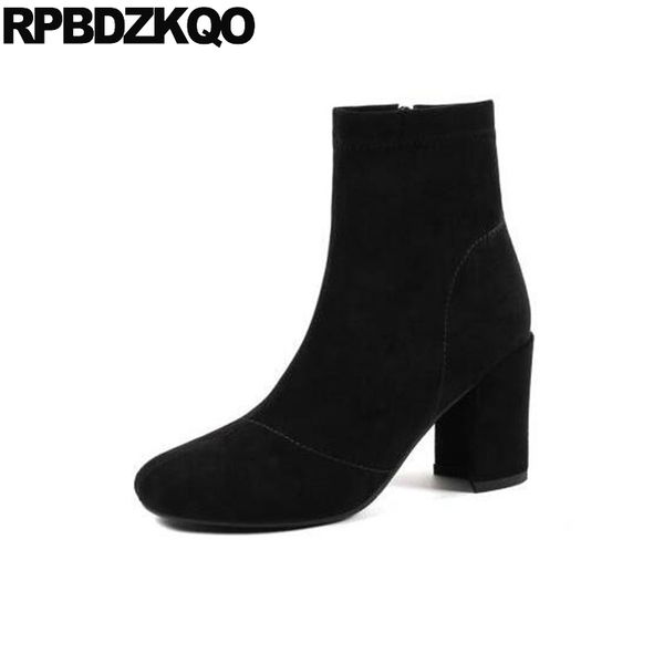 short black zipper autumn big size suede chunky shoes block 10 brown high heel fashion women ankle boots 2019 round toe fall mid
short black zipper autumn big size suede chunky shoes block 10 brown high heel fashion women ankle boots 2019 round toe fall mid