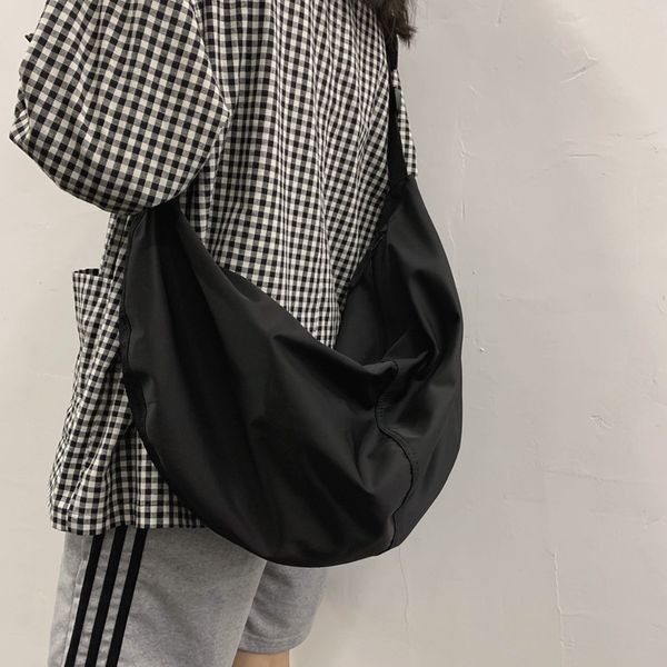 solid zipper women's nylon hobo crossbody shoulder bags large tote purse casual travel shopping bag t200409
solid zipper women's nylon hobo crossbody shoulder bags large tote purse casual travel shopping bag t200409