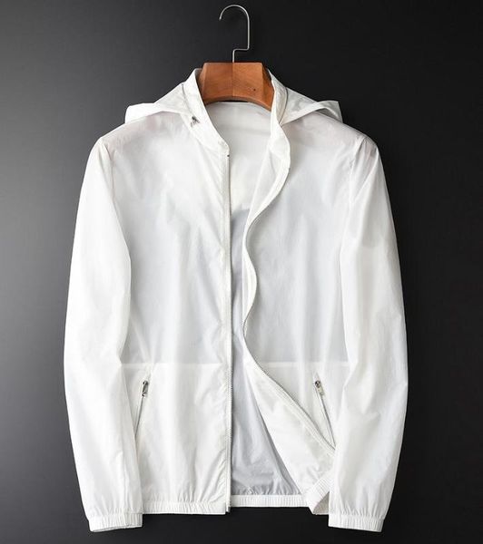 thin white male jacket luxury collar inner hidden hatdesign fashion mens jackets and coats summer sun protective jackets, Black;brown
thin white male jacket luxury collar inner hidden hatdesign fashion mens jackets and coats summer sun protective jackets, Black;brown