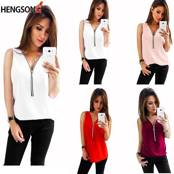 women's blouses & shirts female casual summer shirt ladies v neck zipper loose tee solid zip up vestidos mujer verano blouse, White
women's blouses & shirts female casual summer shirt ladies v neck zipper loose tee solid zip up vestidos mujer verano blouse, White